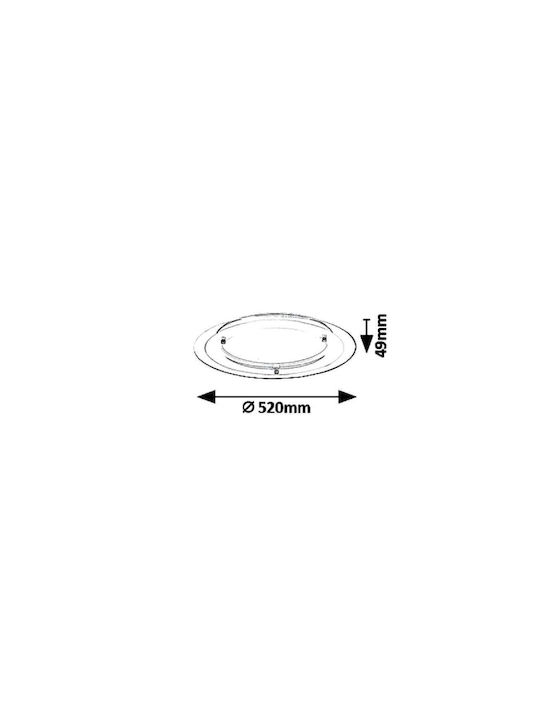 Rabalux Lorna Ceiling Mount Light 52cm White with Integrated LED