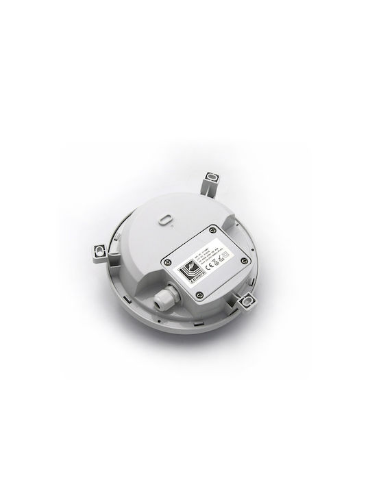 Adeleq Επιτοίχια Χελώνα Εξωτερική LED IP54 6W με Φυσικό Λευκό Φως