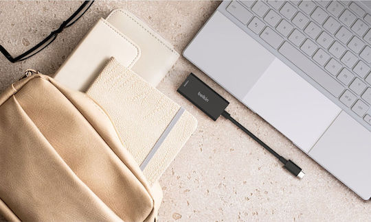 Belkin Μετατροπέας USB-C male σε HDMI / USB-C female 1τμχ AVC013BTBK
