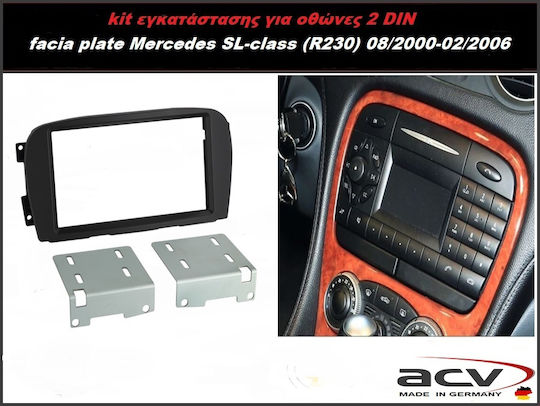 ACV DIN Fascia Panels 2 Din for Mercedes-Benz SL 2001-2005