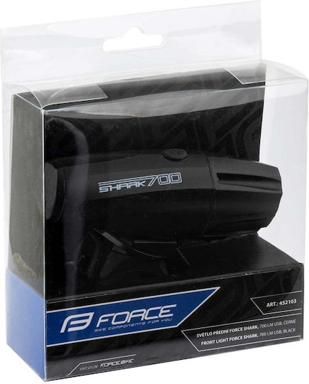 Force Shark Rechargeable Front Bicycle Light 700 Lumens