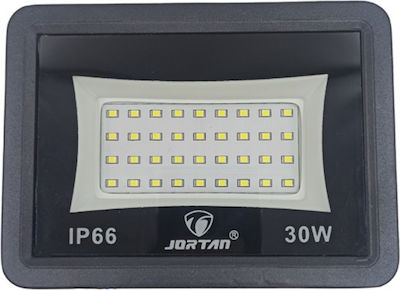 Waterproof LED Floodlight 30W Cold White 6500K IP66