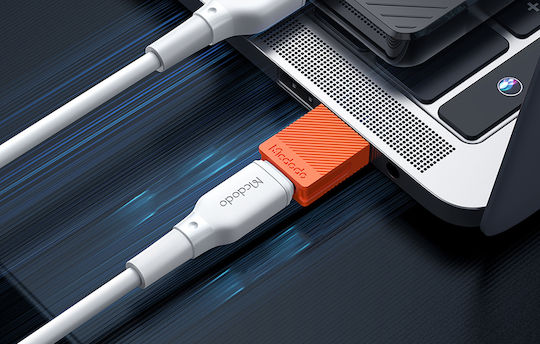 Mcdodo Μετατροπέας USB-A male σε USB-C female Κόκκινο 1τμχ OT-6550