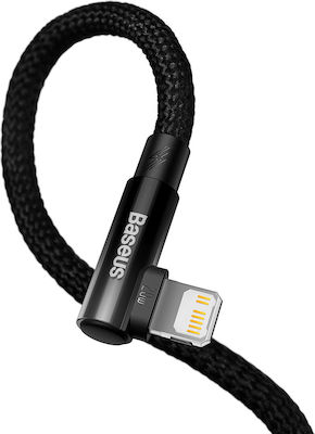 Baseus MVP Angle (90°) USB-C to Lightning Cable 20W Μαύρο 2m (CAVP000301)