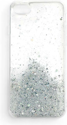 Wozinsky Star Glitter Silicone Back Cover Transparent (Redmi Note 9T)