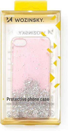 Wozinsky Star Glitter Umschlag Rückseite Silikon Schwarz (Redmi Note 9T)