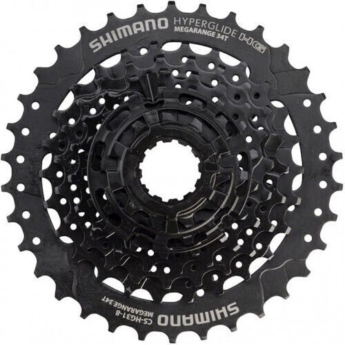 Shimano HG31 MTB, Trekking Bike Cassette 8 Speeds with Sprocket 11-34 11/34 Teeth