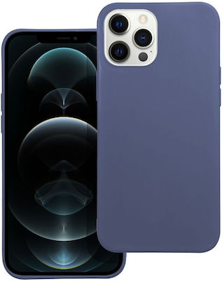 Matt Silicone Back Cover Blue (iPhone 12 Pro Max)