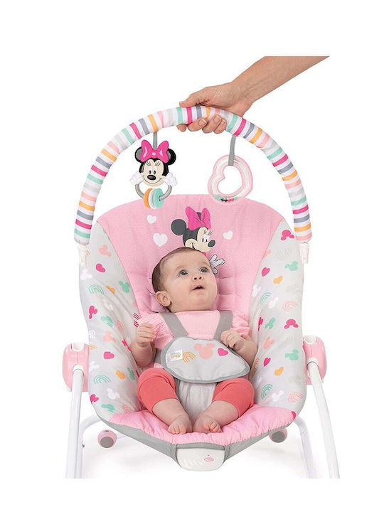 Disney Elektrisch Baby Entspannung Schaukel 2 in 1 Forever Besties mit Vibration Rosa für Kinder bis zu 40kg