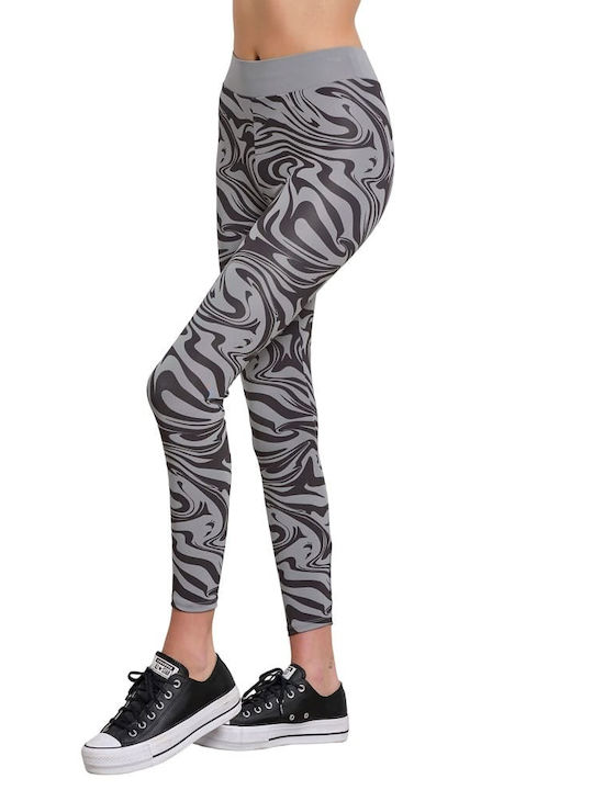 BodyTalk Women's Long Training Legging High Waisted Gray