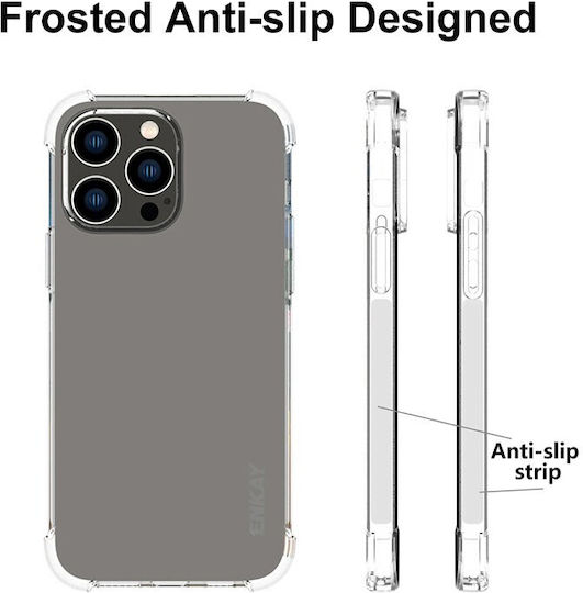 Enkay Umschlag Rückseite Silikon Transparent (iPhone 14 Pro Max)