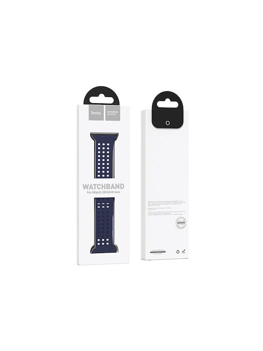 Hoco WA08 Honeycomb Armband Silikon Evening Blue (Apple Watch 38/40/41/42mm) 38239