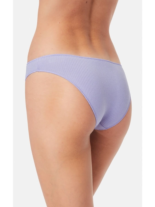 Fimelle Cozy Rib Modal Rio Women's Slip Purple