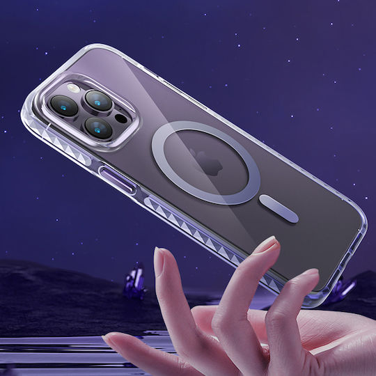Kingxbar Ice Crystal Back Cover Silicone Silver (iPhone 14)