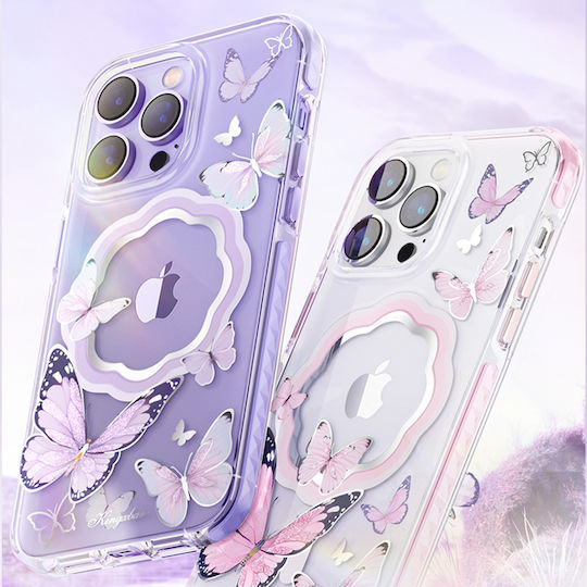 Kingxbar Butterfly Back Cover Σιλικόνης 0.3mm Ροζ (iPhone 14 Plus)