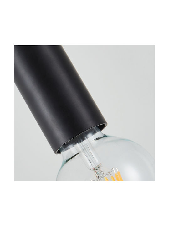 Home Lighting Μοντέρνο Κρεμαστό Φωτιστικό Μονόφωτο με Ντουί E27 σε Μαύρο Χρώμα
