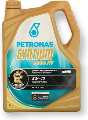 Petronas Συνθετικό Λάδι Αυτοκινήτου Syntium 3000AV 5W-40 C3 5lt