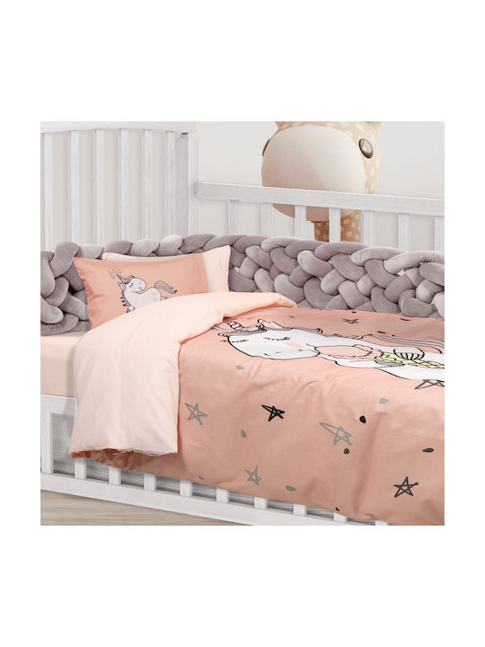 Das Home 4852 Baby Sheets Set Crib Cotton Orange 125x170cm 3pcs