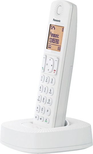 Panasonic KX-TGC310 Ασύρματο Τηλέφωνο με Ελληνικό Μενού Λευκό