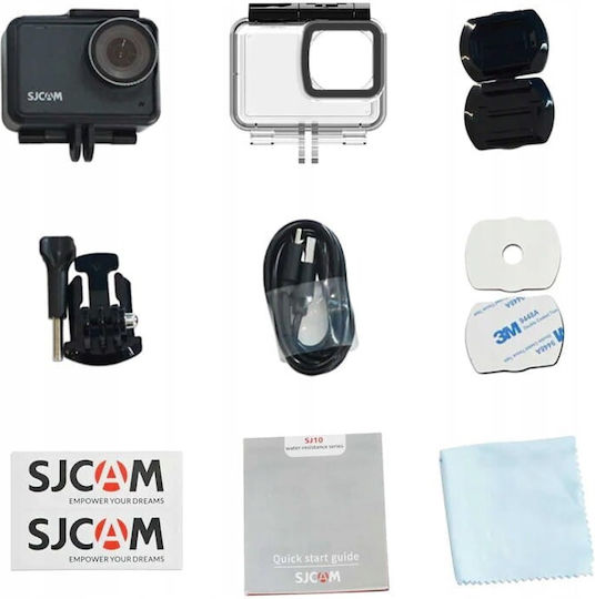 SJCAM SJ10X Action Camera 4K Ultra HD Underwater with Touch Screen 2.33" and Wi-Fi Black