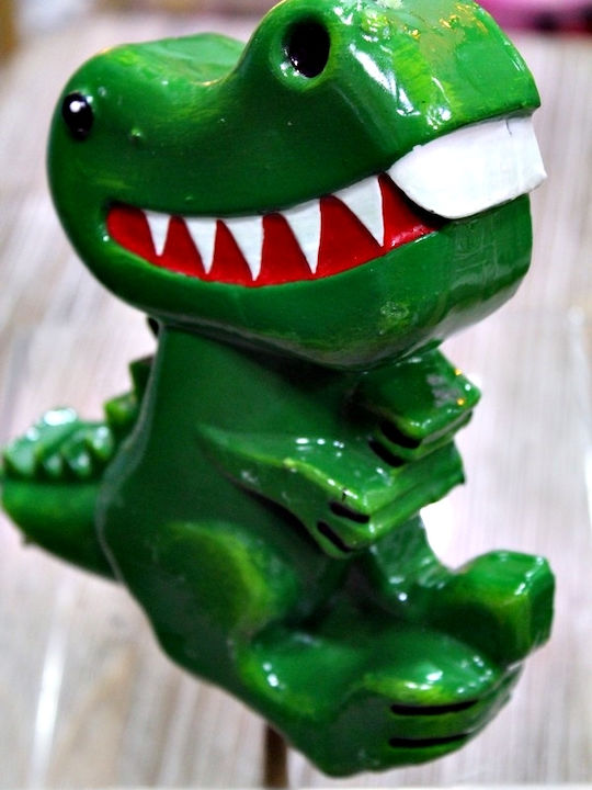 Easter Candle Dinosaur Handmade 16cm Green (Miscellaneous Designs)