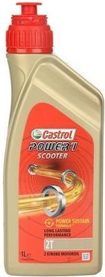 Castrol Power 1 Scooter 2T Motorcycle Oil for Two-Stroke Engines 1lt