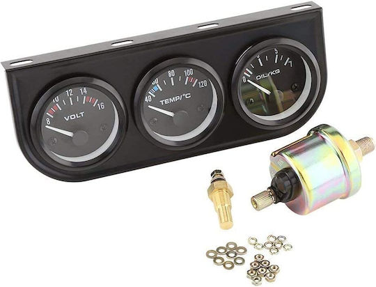 B815 Car Oil Pressure and Voltmeter Analog Instrument 52mm