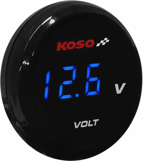 Koso Digitales Motorrad-Tachometer 12V Blau