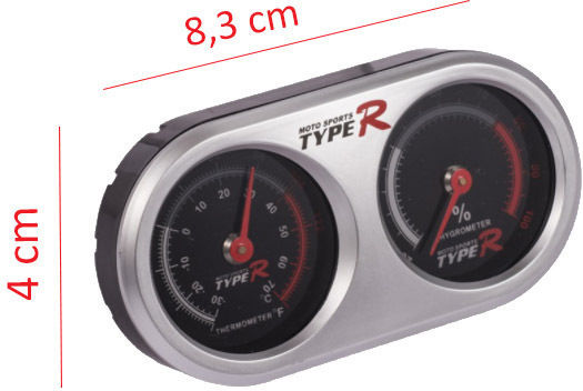 Car Dashboard Hygrometer Analog Instrument 83mm