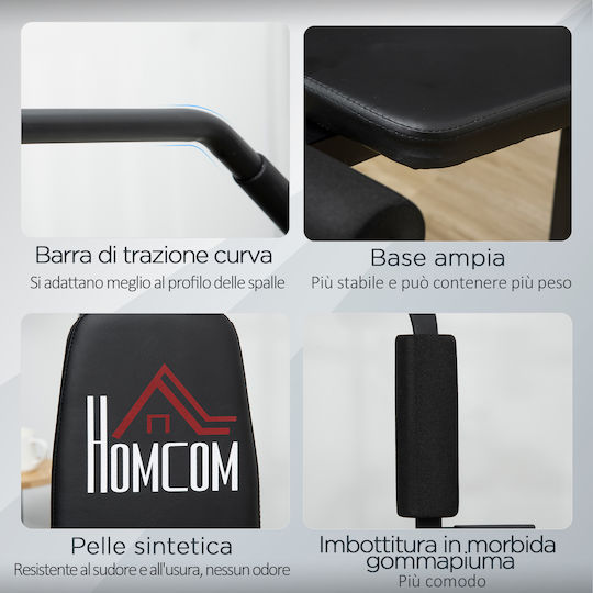HomCom Fitness Station Πολυόργανο Γυμναστικής με Βάρη 45kg