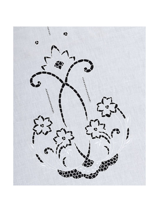 Silk Fashion Κουρτίνα με Τούνελ 723 Λευκή 210x300εκ.