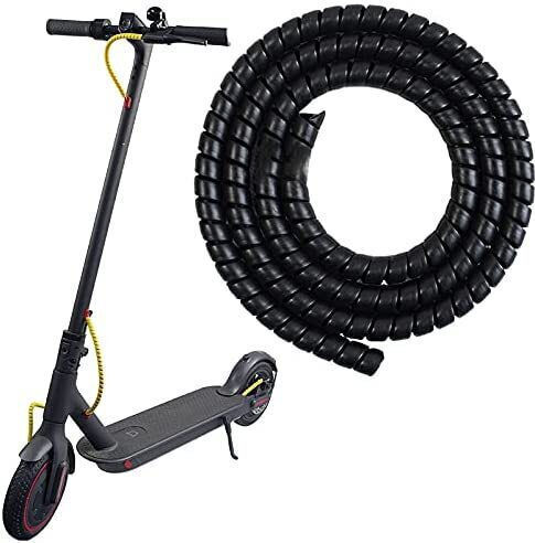 Accessories for Electric Scooter Cable Management Spiral Black in Black Colour
