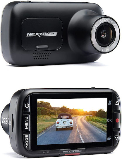 NextBase Camera DVR Auto 1080P cu Ecran 2.5" pentru Parbriz cu Autocolant