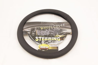 Car Steering Wheel Cover with Diameter 38cm Leatherette Black