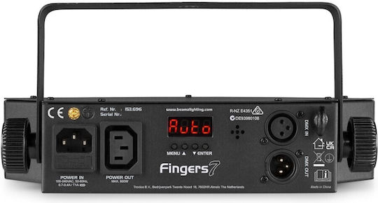 BeamZPro Lumină stroboscopică LED DMX Fingers7 RGBW