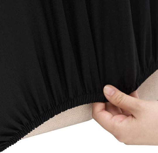 vidaXL Husă Elastică Fotoliu Negru 1buc 332932