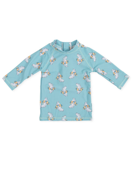 Tutto Piccolo Kids Swimwear UV Long Sleeve Shirt Light Blue