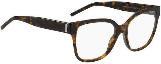 Boss Damen Acetat Katzenauge Braun Schildpatt Brillengestelle mit Rezept BOSS 1456 086