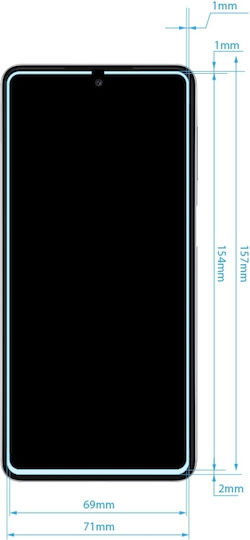 Crong 7D Nano Flexible 0.3mm Full Face Tempered Glass Μαύρο (Galaxy M52)