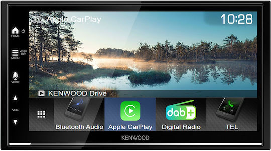 Kenwood Car Audio System 2DIN (Bluetooth/USB/WiFi/GPS/Apple-Carplay/Android-Auto) with Touch Screen 6.8"