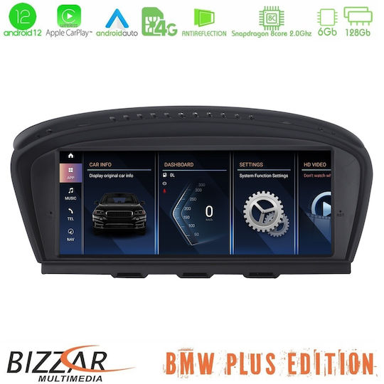 Bizzar Car Audio System for BMW E90 / E92 / E60 / Series 3 (E90) / Series 3 / Series 5 / E91 E60 / E90 / E92 (Bluetooth/USB/AUX/WiFi/GPS/Apple-Carplay/Android-Auto/CD) with Touch Screen 8.8"