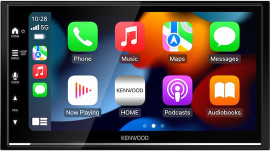 Kenwood Car Audio System 2DIN (Bluetooth/USB/WiFi/GPS/Apple-Carplay/Android-Auto) with Touch Screen 6.8"
