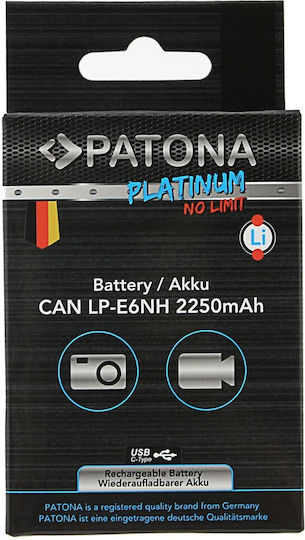 Patona Camera Battery Platinum LP-E6NH Lithium Ion (Li-Ion) 2250mAh Compatible with Canon