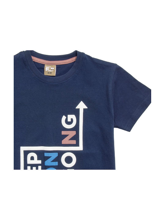 Funky Kinder-T-Shirt Blau