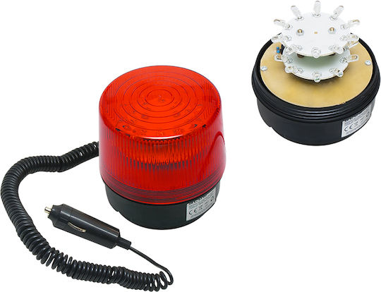 Blow Far Auto LED 12V Impermeabil 10cm cu Roșu Iluminare
