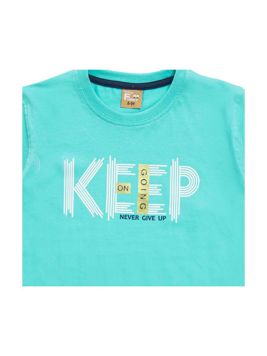 Funky Kinder-T-Shirt Hellblau