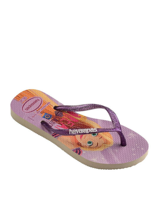 Kids' Flip Flops Purple Slim Princess