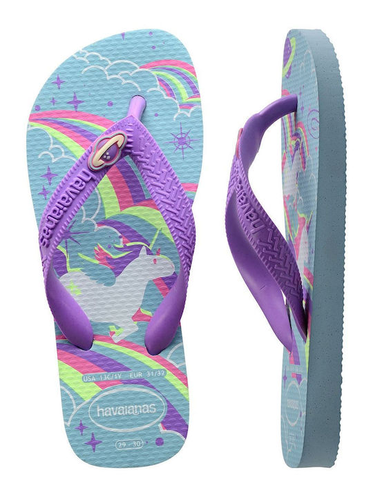 Șlapi pentru copii Flip Flops Violet Fantasy