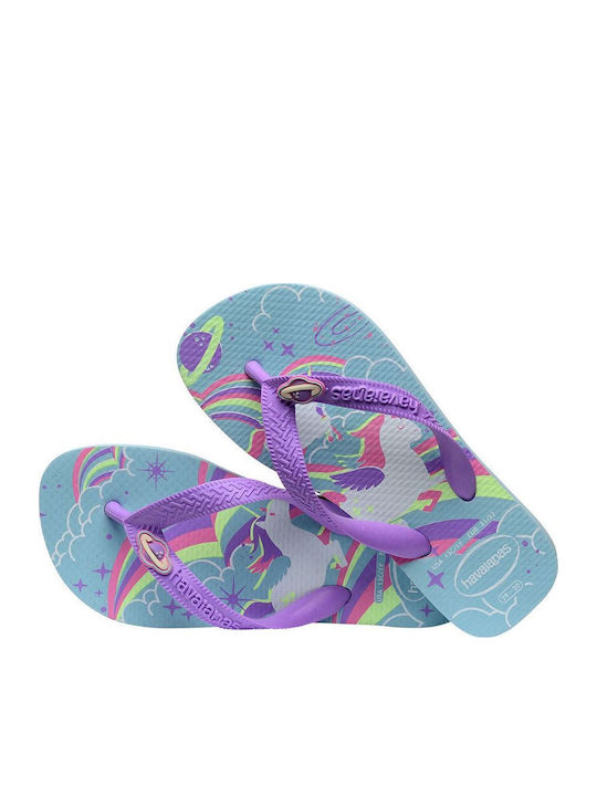 Șlapi pentru copii Flip Flops Violet Fantasy
