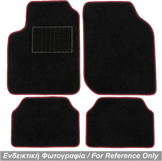 Race Axion Front Mats 2pcs for Smart Roadster 1998-2006 Black / Red